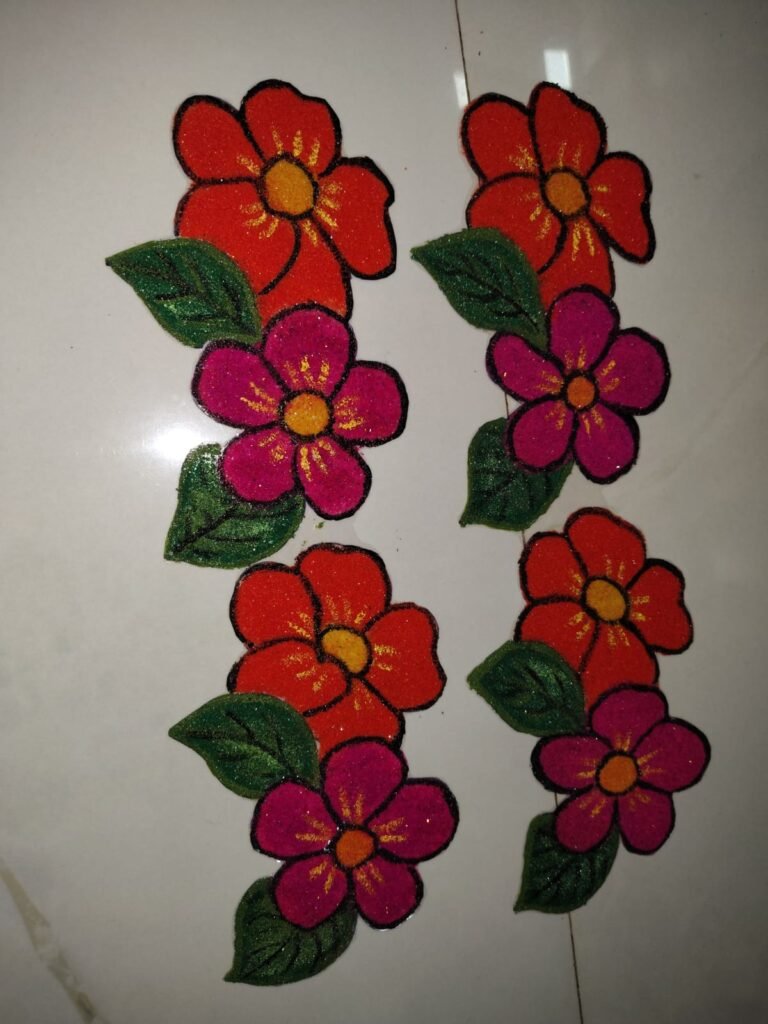 Ready Rangoli Flowers for door